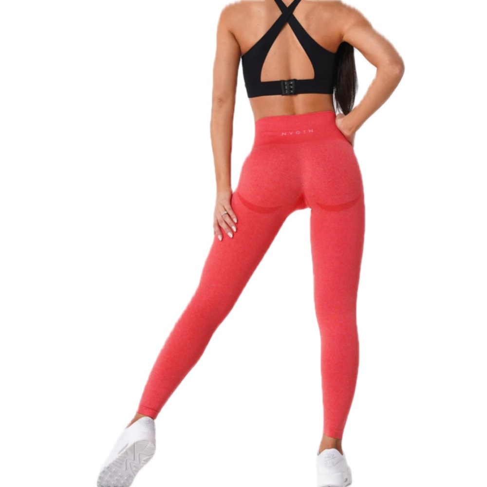 NVGTN Contour Seamless Leggings Candy Apple Size Medium